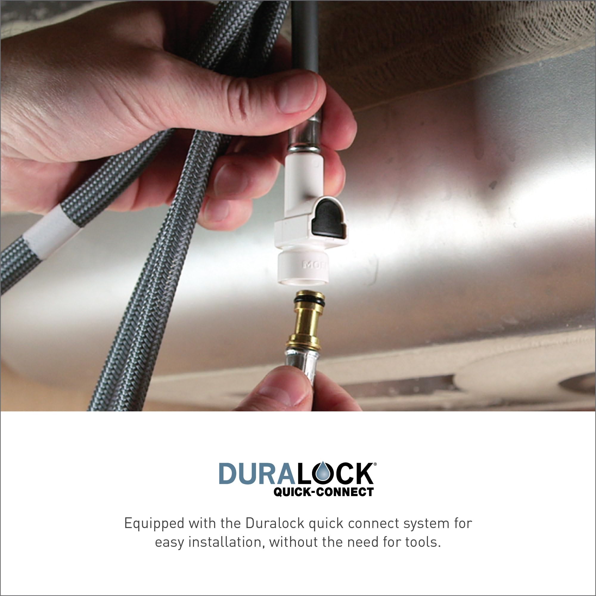 Moen Sleek Matte Black One Handle, Single-Hole Pulldown Kitchen Faucet With Powerboost Technology For Faster Water Flow, Modern